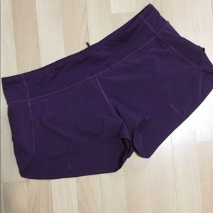 Lululemon speed shorts